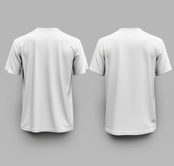 Blank white t-shirts mockup (5)