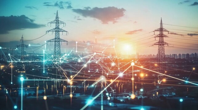 An AI powered system optimizing energy grids by analyzing consumption data, grid stability, and renewable energy generation to balance energy distribution