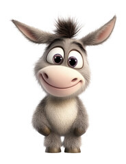 Obraz premium PNG Donkey illustration cartoon animal.