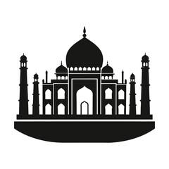 taj mahal vector illustration