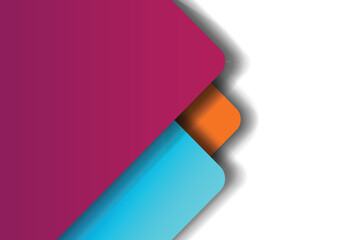 Abstract layered geometric shapes