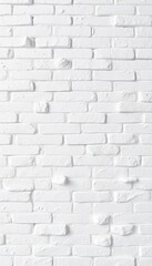 Clean whitewashed brick wall texture, rough surface, backdrop, aged, seamless