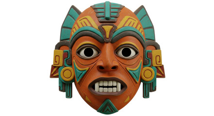 Isolated Ancient Tribal Mask