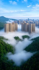 City Misty Mountain View
