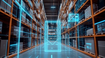 An AI powered system optimizing inventory management by analyzing sales trends, stock levels, and demand forecasts to ensure timely replenishment