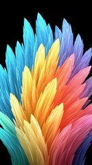 Colorful abstract fractal art.