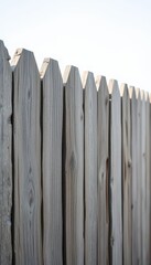 Rustic weathered grey wood plank fence, showing texture and age, country, rustic fence