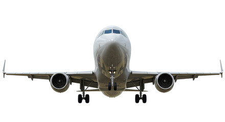 Isolated Airplane Front View