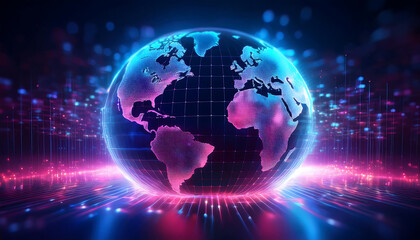 Fototapeta premium abstract background with earth