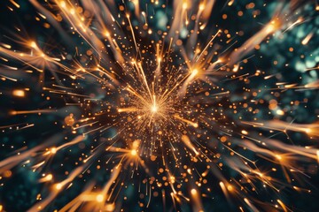 Spectacular Fireworks Display Lighting Up the Night Sky