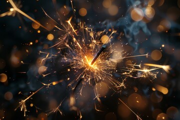 Fototapeta premium Spectacular Fireworks Display Lighting Up the Night Sky