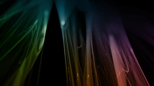 filigrane helle leuchtende Linien, futuristisch, Netzwerk, Hintergrund, digitale Daten, Hintergrund, Technologie, Wissenschaft, EDV, IT, Internet, ruhig, schwarz, gr&uuml;n