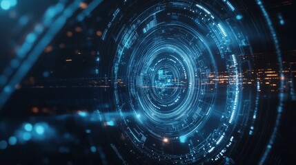 Obraz premium An AI powered system revolutionizing space exploration by analyzing planetary data, autonomous AI navigation, and AI-assisted mission control for deep-space research