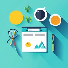 simple flat design for business concepts

