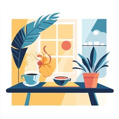 clean and professional business flat illustration

