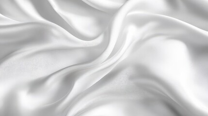 Obraz premium Elegant White Satin Fabric Texture