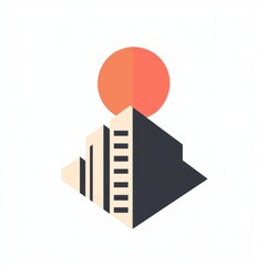 minimalist logo design for non-resident office

