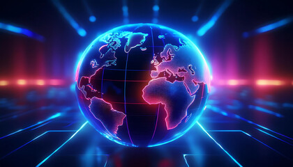 Obraz premium abstract background with earth