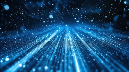 Obraz premium Blue Light Streaks