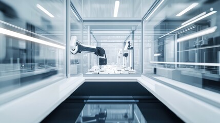 An AI powered system enhancing automotive manufacturing by analyzing production data, AI-assisted robotic assembly, and real-time quality tracking for more efficient manufacturing