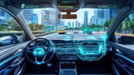 An AI powered system enhancing automotive safety by analyzing driving behavior data, AI-assisted hazard detection, and real-time vehicle status monitoring for improved road safety