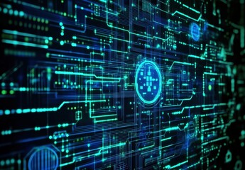 Obraz premium Abstract Circuit Board Technology