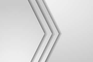 Abstract Minimalist Design with Three Overlapping Arrows