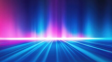 Abstract Neon Light Pathway