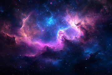 Naklejka premium Cosmic nebulae swirls in deep space (1)