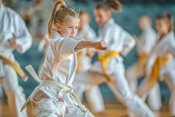 Skilled Judo Athlete in Action on the Mat
