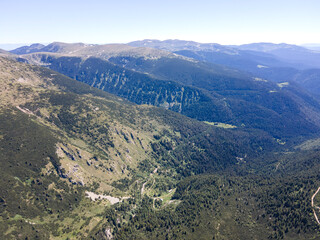 Landscape of Rila mountain near Granchar Lake, Bulgaria