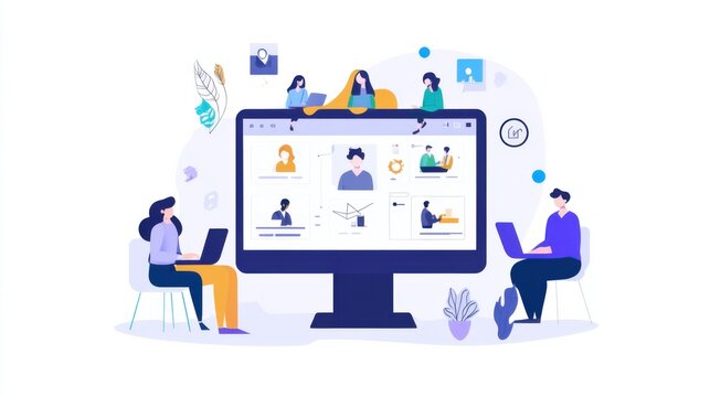 An AI powered system enhancing online collaboration by analyzing team interactions, AI-assisted task allocation, and real-time project tracking for smarter project management