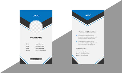 modern id card design