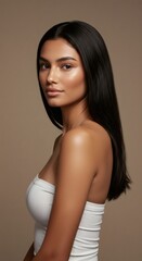 Naklejka premium cosmetic model