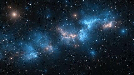 Deep space nebula, cosmic swirls