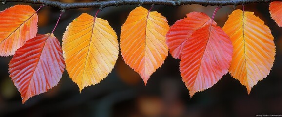 Obraz premium Vibrant autumn leaves