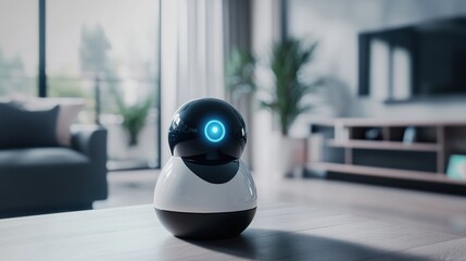 Fototapeta premium An AI powered system enhancing smart home security by analyzing sensor data, AI-assisted intrusion detection, and real-time monitoring for more effective home protection