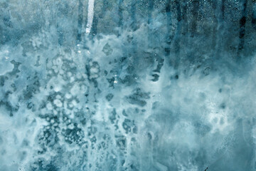 Close up of abstract condensation fog moisture looking like heavy clouds in space