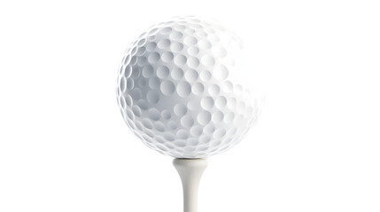 Golf Ball on Tee HighResolution Image for Sports Recreation and Design Projects