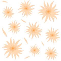 Obraz premium Floral seamless pattern with wildflowers