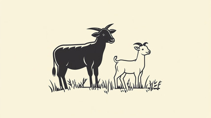 Minimalistic Line Art Vector Illustration � Clean and Simple Black and White Design for Logos and Branding