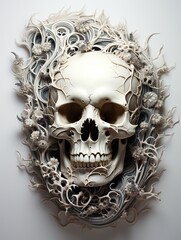 Череп и кости абстракция