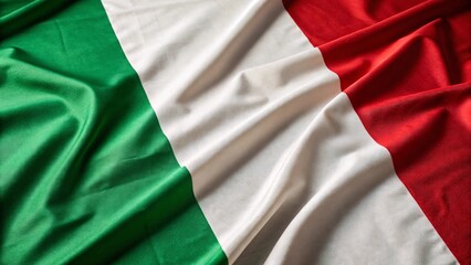 High-Quality Close-Up of the Italian Flag Vibrant Colors and Detailed Texture