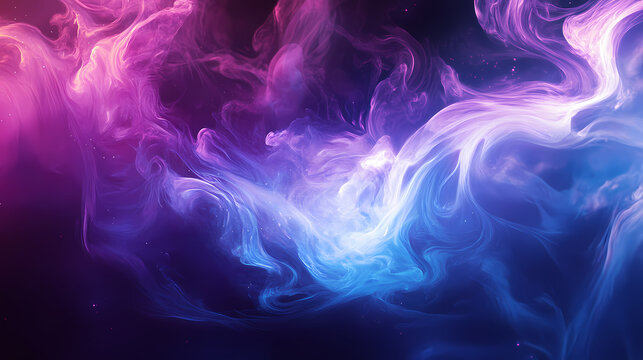 A mystical aura surrounds a swirling purple and blue flame that seems to emanate an otherworldly power and mystique , enchanted, blue, aura. Otherworldly Aura. Illustration