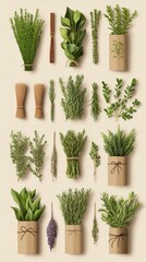 Variety of Fresh Herbs