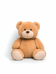 Obraz premium Soft, caramel-colored teddy bear sitting