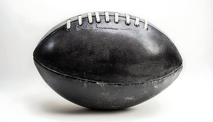 A football, black-filled on white, representing sports