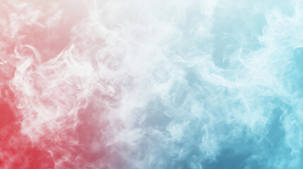 Obraz premium Abstract Light Background With Gentle Watercolor Patterns in White, Red, and Blue Hues Showcasing a Soft Artistic Design Element