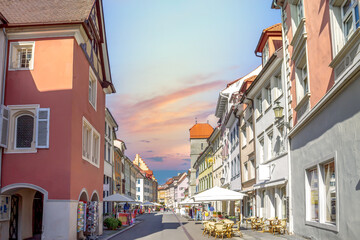 Altstadt, UEberlingen, Bodensee, Deutschland 
