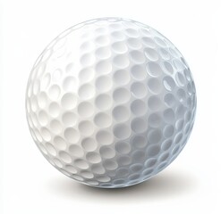 Golf ball on white background (1)